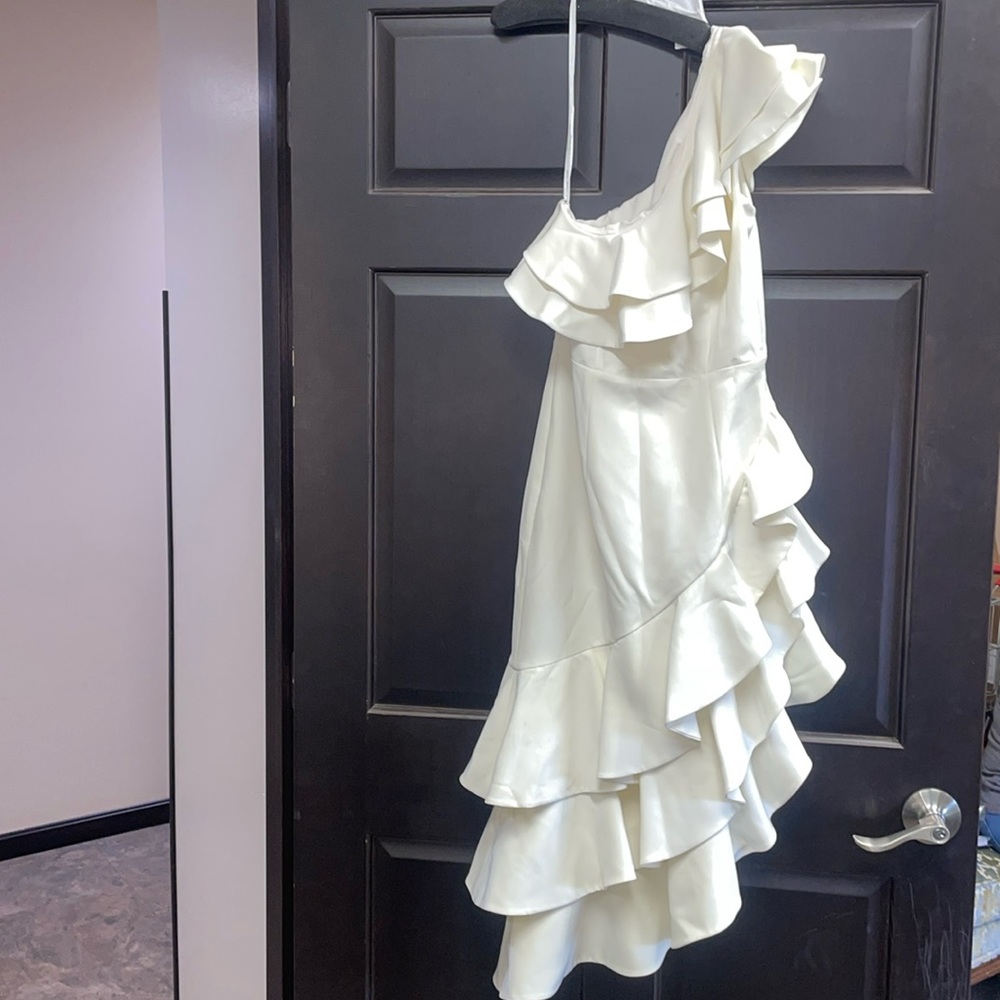 Small Off White One Shoulder Dress